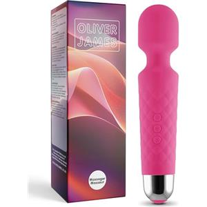 Oliver James Vibratore Sessuale per Donna - Massaggiante Personale Con 8 Velocità e 20 Modalità - Stimolatore Punto G - Dildo vibrante, Vibratorepunto squirt, Giocattoli Sessuali - Oliver James (Rosa)