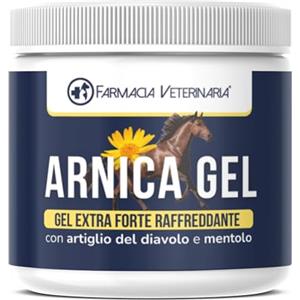 Farmacia Veterinaria Arnica per Cavalli Uso Umano - Gel Raffreddante con Artiglio del Diavolo e Mentolo - Crema Antidolorifico per Dolori Muscolari e Articolari - Balsamo Cavallo Extra Forte - 500ml