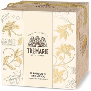 Generico Pandoro Magnifico Classico, Soffice e Delizioso, in Elegante Scatola Regalo con Laccio per tre marie 1kg