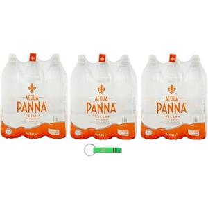 Beni Culinari Acqua Panna Still Natural Mineral Water 18x1,5Lt, Acqua Naturale, Mineral Water + Beni Culinari Portachiavi Gratis