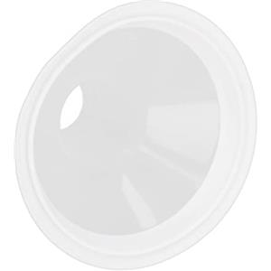 Hztyyier Flangia del Tiralatte Coppetta per il Seno in Morbido Silicone Flessibile a Prova di Perdite con Bordo Bianco per L'allattamento Al Seno Ampia Applicazione Materiale PP Premium per le Mamme