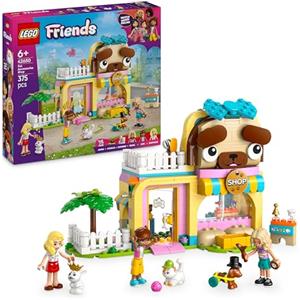 LEGO Friends Pet Shop - Include Animali Giocattolo come Cane, Gatto e Coniglio, 3 Mini Bamboline e Accessori per la Cura degli Animali - Regalo di Compleanno per Bambine da 6 Anni in su - 42650