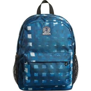 Invicta Zaino Scuola Benin S, Blu, Grid Shades, Zaino Mono Scomparto Con Tasca Porta PC Portatile e Tasca Porta Borraccia, Scuola & Tempo libero, Unisex