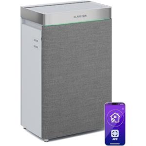 KLARSTEIN AireLux Purificatore d'Aria - Filtrazione HEPA & Carboni Attivi, CADR 400 m³/h, Controllo Smart WiFi, Silenzioso, Disinfezione UV-C, per Stanze Fino a 40 m², Serbatoio 6,2L