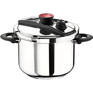 Pintinox, Pentola a Pressione Pro, Acciaio Inox, Adatta all'induzione, 6 Litri.