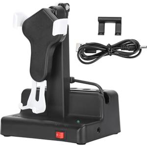 WAHEWUD Shaker automatico per cellulare Pedometro per cellulare Contapassi Supporto regolabile Alimentato tramite USB Bianco perla