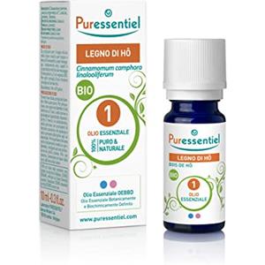 Puressentiel Olio Essenziale di Legno di Ho - Contribuisce alla bellezza della pelle - 100% Puro - Botanicamente e Biochimicamente Definito - Agricoltura Biologica - Vegan e Cruelty Free - 10 ml