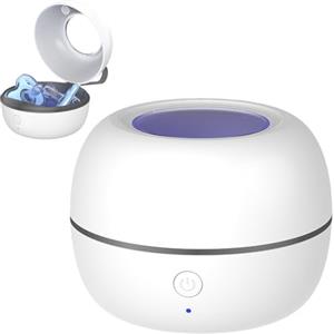 BAIFULAI Terilizzatore portatile per ciuccio: sterilizzatore UV ricaricabile USB, mini esterilizador Portátil De Uv disinfettante per ciuccio, tappi per le orecchie e altri piccoli pezzi (bianco)