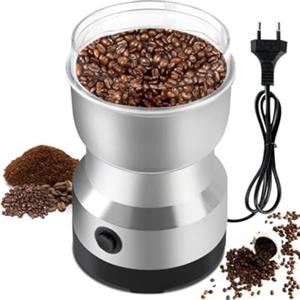 topolenashop Macina Caffe' Elettrico Regolabile Trita Spezie, Erbe, Frutta Secca e Chicchi Caffe, Macinino Elettrico (220V) Perfetto per Macinare a Diversi Gradi di Personalizzazione da Fina a Grossolana (NM8300)