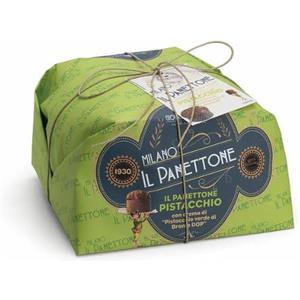 Generico BRERAMILANO 1930 PANETTONE MILANO COVA - PISTACCHIO - Linea Antica Offelleria - Prodotto Made in Italy - Incarto a mano + Busta Regalo - Peso 1000 gr -