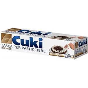 Cuki Tasca per Pasticciere, Confezione da 10 Tasche + 3 Beccucci