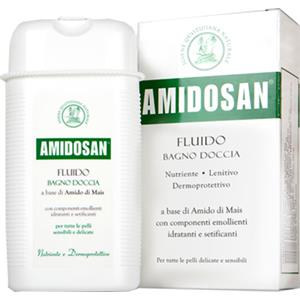 Amidosan Bagnodoccia Fluido Nutriente e Lenitivo 300 ml - Con Amido di Mais per Pelli Delicate