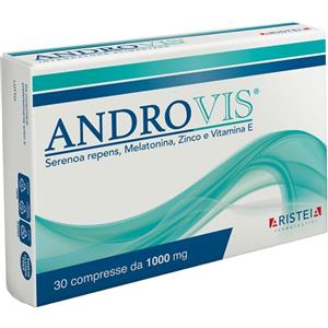 ANDROVIS Integratore Alimentare con Serenoa Repens, Melatonina, Zinco e Vitamina E - 30 Compresse