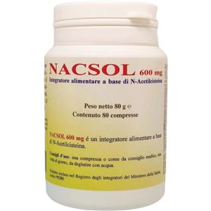 S.G.A. LAB. Srl Nacsol - Herboplanet - 80 compresse - Integratore alimentare a base di N-acetilcisteina