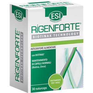 Esi Rigenforte - Integratore Alimentare per Capelli e Unghie con Biotinax, 30 Naturcaps