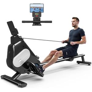 Dskeuzeew Vogatore Professionale per Casa a 16 Resistenze, Silenzioso Ergonomico Robusto e Compatto, Allenamento con Monitor Digitale, per Fitness Allenamento