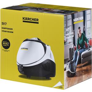 Karcher Kärcher SV 7 Pulitore a vapore cilindrico 0,5 L 2200 W Nero, Grigio, Bianco