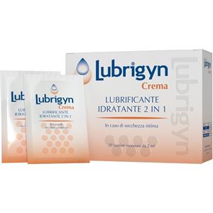 Uniderm Lubrigyn Crema Vaginale Idratante e Lubrificante 20 Bustine da 2 ml per Benessere Intimo Femminile