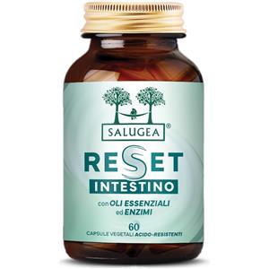 Salugea Reset Intestino - Integratore Alimentare 60 Capsule con Psillio e Oli Essenziali per il Benessere Intestinale