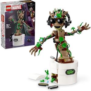 LEGO | Marvel Groot Ballerino, Personaggio Giocattolo da Costruire con Funzione Danzante, Giochi Animati per Bambini e Bambine da 7 Anni in su, Idea Regalo Supereroe Avengers da Collezione 76297