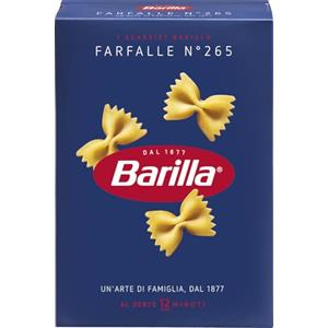 Barilla Pasta Farfalle N.265, Pasta Corta di Semola di Grano Duro, I Classici, Tempo di Cottura 13 Minuti, Confezione da 500g