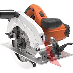 Worx WX445 Sega Circolare, 1600 W, 220 V, Nero, 190 mm