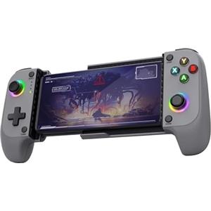 Trust Gaming Trust GXT 735G Mylox Controller per Telefono Bluetooth, Controller Iphone/Android / PS5 / Xbox con 12h di Autonomia, Doppia Vibrazione, RGB a LED, Gamepad Wireless per Accessori Smartphone, Grigio