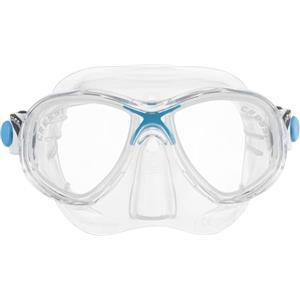 Cressi Marea Jr, Maschera Subacquea a Due Vetri Separati Unisex Bambini, Trasparente/Blu, Taglia Unica