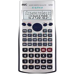 Alevar AVC Calcolatrice Scientifica 10+2 Cifre, 279 Funzioni, Display 2 Linee e Custodia Rigida, Colore Argento