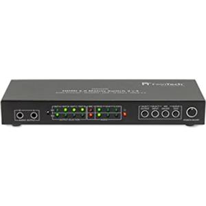 FeinTech VMS02400 Switch HDMI 2.0 Matrix Splitter 2 ingressi 4 uscite Estrattore audio 4K 60Hz HDR