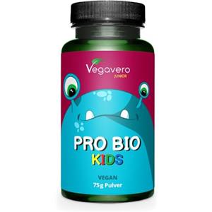 Vegavero Fermenti Lattici Probiotici BAMBINI Vegavero® | 100% BIOLOGICI | Polvere INSAPORE | dai 3 ai 12 anni | Riequilibrio Flora Intestinale | Misurino incluso | Vegan