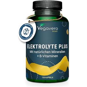 Vegavero Integratore Elettroliti Vegavero® | Magnesio, Potassio, Cloruro e Calcio | Integratori Sali Minerali Sport | con Aquamin™ e ConcenTrace® | No OGM | Vegan