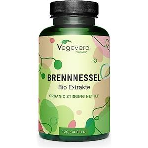 Vegavero ORTICA BIO Vegavero® | 450 mg di Estratto di Radice e Foglie di Urtica Dioica | Prostata e Benessere Vie Urinarie | 100% BIOLOGICA | Origine: Europa | 120 capsule | Vegan
