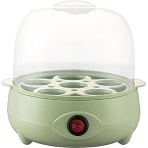 SPORTARC Mini vaporiera elettrica per uova da colazione, con spegnimento automatico e protezione da bruciatura a secco, può cuocere 5 uova in un unico strato (verde-1)