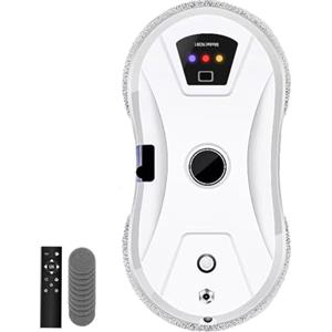 Jargrovs Robot lavavetri,robot lavavetri Elettrico con spruzzatore d'acqua,potente potenza di aspirazione 5600Pa,robot lavavetri intelligente,robot lavavetri elettrico per superfici in vetro lisce