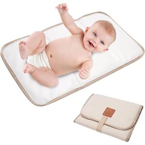 Zasdvn Fasciatoio pieghevole per pannolini, portatile, morbido, impermeabile, per, viaggi, casa all'aperto, necessità del bambino, 31 x 21 cm