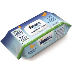 Humana Baby Care Salviettine Delicate 72 Pezzi - 99% Ingredienti Naturali, Morbido Tessuto a Nido d'Ape