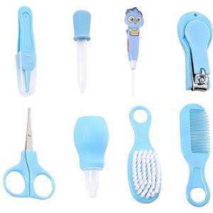 laxreheye Kit Per L'Igiene Del Neonato,Set Antisoffocamento Per Asilo Con Spazzola Per Capelli - Kit Bambino 8 Pezzi Con Aspiratore Nasale,Per Bambini Casa Bagno Viaggio Asilo Ora Della Nanna Esterno