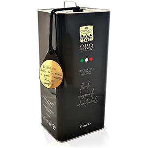 Gnavolini Raccolta Sapore NUOVO!!! Olio Extravergine di Oliva 100% ITALIANO Estratto a Freddo di Gnavolini Raccolta Sapore | Latta da 5 Litri | Olio Evo per l'eccellenza in Cucina.
