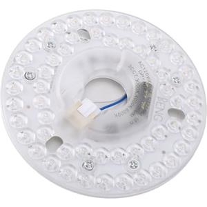 VELATEMOR Kit di Retrofit per Ventilatore da Soffitto a LED da 4,92 Pollici, 18 W 3 CCT 3000 K-6000 K Ventilatori da Soffitto di Ricambio con Luci per Camera da Letto (230V)