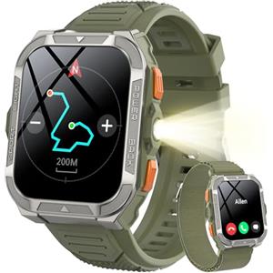 Blackview Smartwatch Uomo, Orologio Intelligente Fitness con Chiamate Bluetooth, 1.91" GPS Smartwatch Militare Uomo 115+ Modalità Sportive, Cardiofrequenzimetro, SpO2, Torcia, Bussla per Android iOS