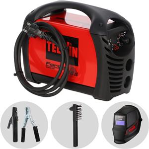 Telwin Force 165 - Saldatrice Inverter (MMA) + Maschera, corrente continua (DC)