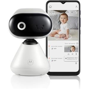 Motorola Nursery Telecamera di Sorveglianza Baby Motorola Nursery PIP1000 HD Wi-FI - Baby Monitor - Monitoraggio 24 Ore - Trasmissione Digitale - Telecamera con Connessione Privata e Sicura - Motorola