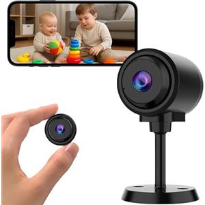 KinZon Telecamera spia nascosta WiFi 1080P HD scheda SD 64G inclusa - visione notturna e rilevamento del movimento - sorveglianza wireless interna/esterna per casa, ufficio, bambino e animali