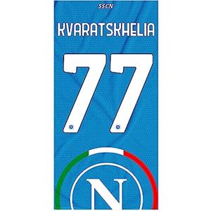 ssc napoli Telo Mare Kvara, Unisex Adulto, Azzurro