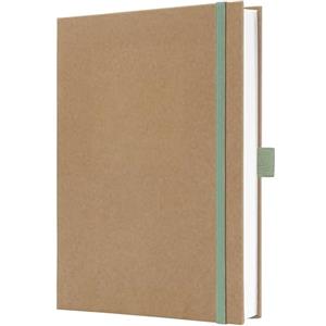 SIGEL JN841 Taccuino Jolie - Pure Mint - circa A5 - senza lineatura - copertina rigida - verde menta/marrone - 192 p. - 100 g/m² - certificazione FSC