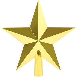SULOLI Stella per Albero di Natale,Puntale Albero Natale,3D Stella Brillante Topper per Decorazioni Natalizie (Oro)