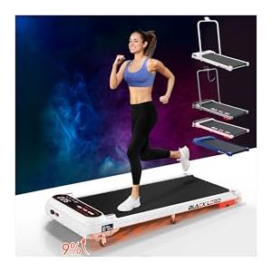 BLACK LORD Walking Pad X7 Tapis roulante, Motore 3.0CV, 1-11km/h, Controllo Bluetooth, Nastro 390mm, 3 livelli inclinazione, Display LED, Telecomando, Sottoscrivania (Senza maniglione, Bianco)