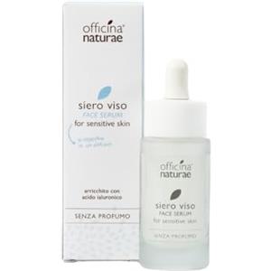 OFFICINA NATURAE Srl Siero Viso Pelle Sensibile 150 ml - Idratante e Lenitivo Senza Profumo con Acido Ialuronico