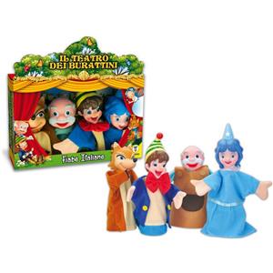 Teorema Marionette Teatrino Fiabe Italiane - Set di 4 Marionette